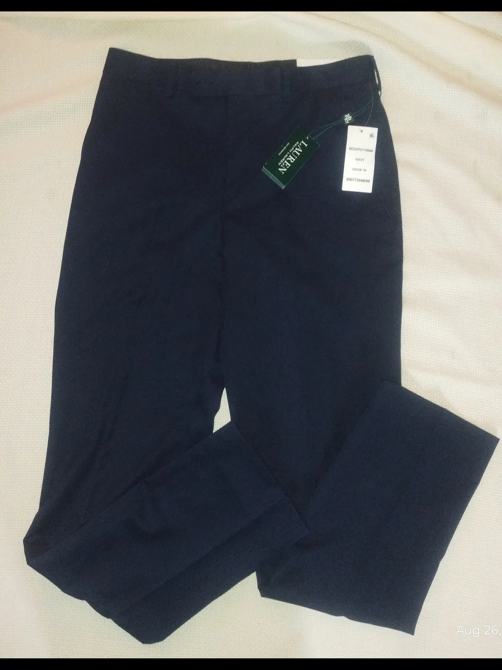 Lauren Ralph Lauren Boys Size 16R Navy Blue Dress Pants